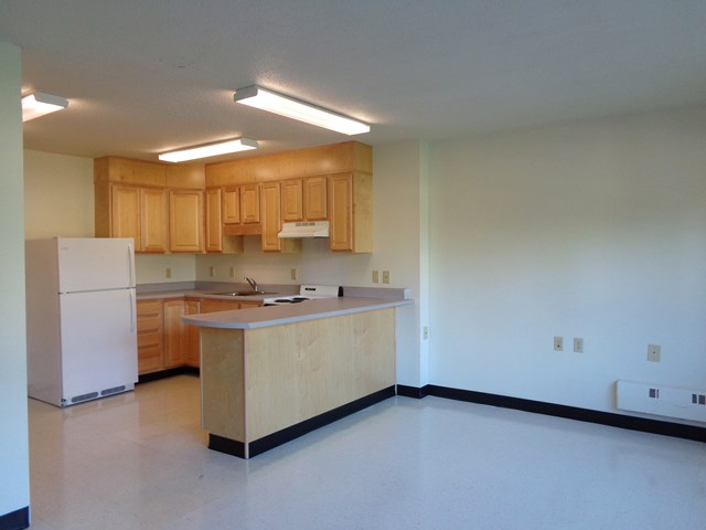 Interior View of Stonequist Apartments Ktichen and Living Room